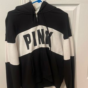 PINK zip up sweat shirt!